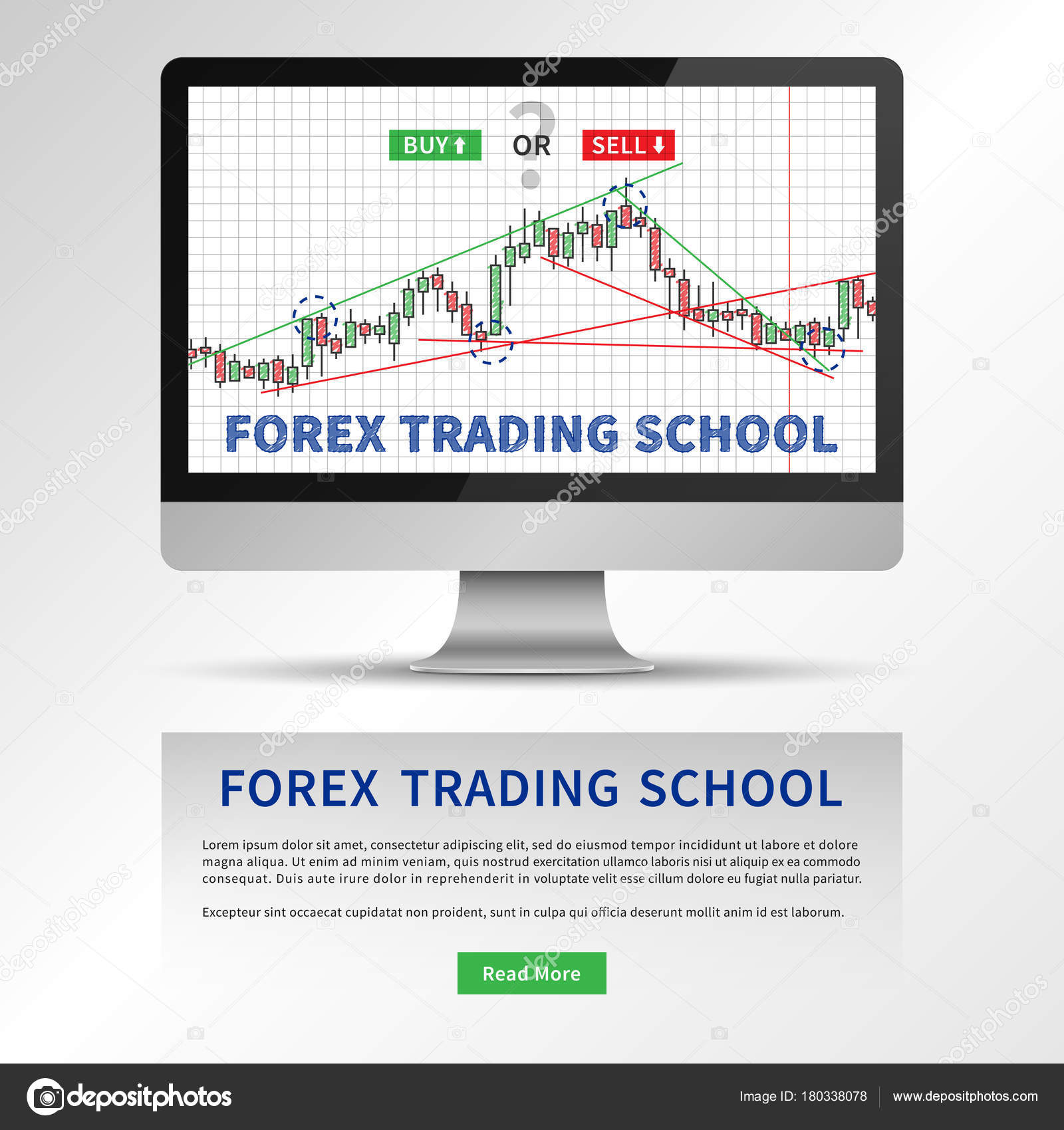 Forex Trading Schule Vektor Illustration Stockvektor C Aleksorel - 